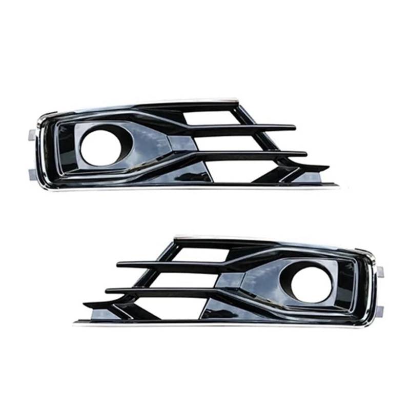 NNBINK Nebelscheinwerfer Grille Kompatibel Mit A6L C7 2016 2017 2018 4G0807647A Auto-Frontstoßstange Nebelscheinwerfer-Gitter-Abdeckrahmen Linke Und Rechte Nebelscheinwerfer-Gitterteile des Autos von NNBINK