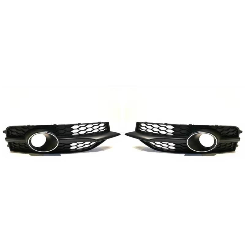NNBINK Nebelscheinwerfer Grille Kompatibel Mit A7 S7 Für SLine 2011–2014, Frontstoßstange, Nebelscheinwerfer, Lichtgitter-Abdeckungsrahmen 4G0807681E9B9(with Hole 1 Pair) von NNBINK