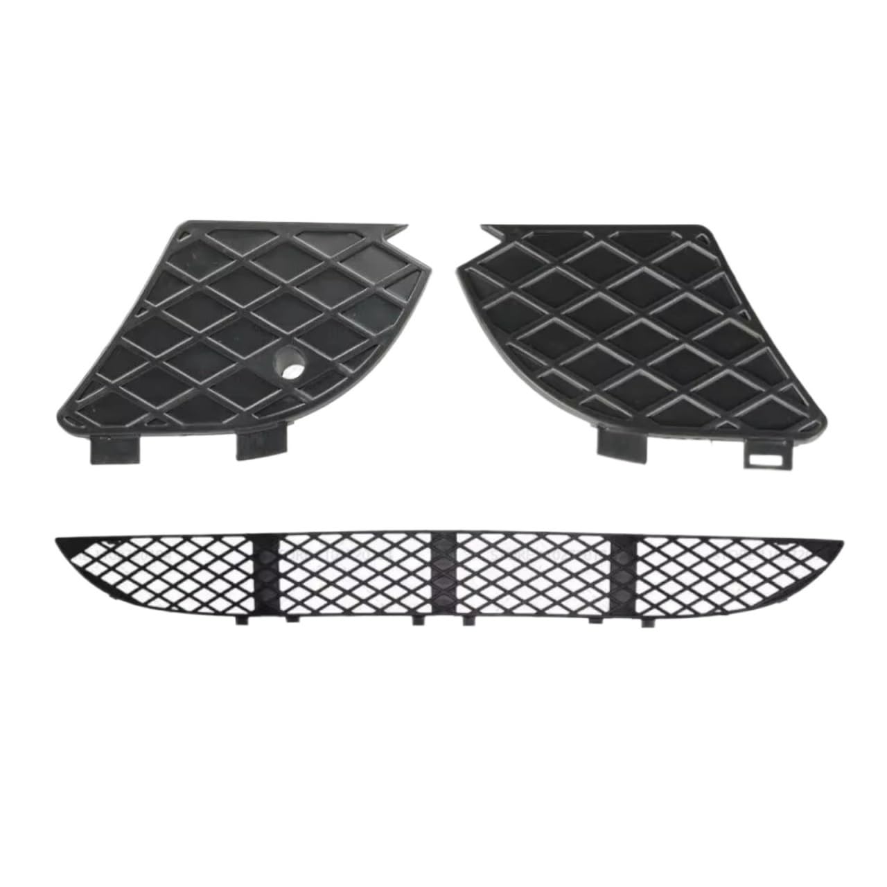 NNBINK Nebelscheinwerfer Grille Kompatibel Mit Benz Für E320 E430 W210 1998–2003, Frontstoßstangen-Nebelscheinwerfer-Grillabdeckung 2108850053(3 Set) von NNBINK