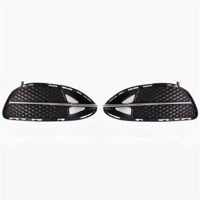 NNBINK Nebelscheinwerfer Grille Kompatibel Mit Benz Für W212 2013 2014 A2128852022 Auto Vorne Unterer Stoßfänger Links Rechts Nebelscheinwerfer-Kühlergrill-Abdeckung Chrom Autozubehör(1 Pair) von NNBINK