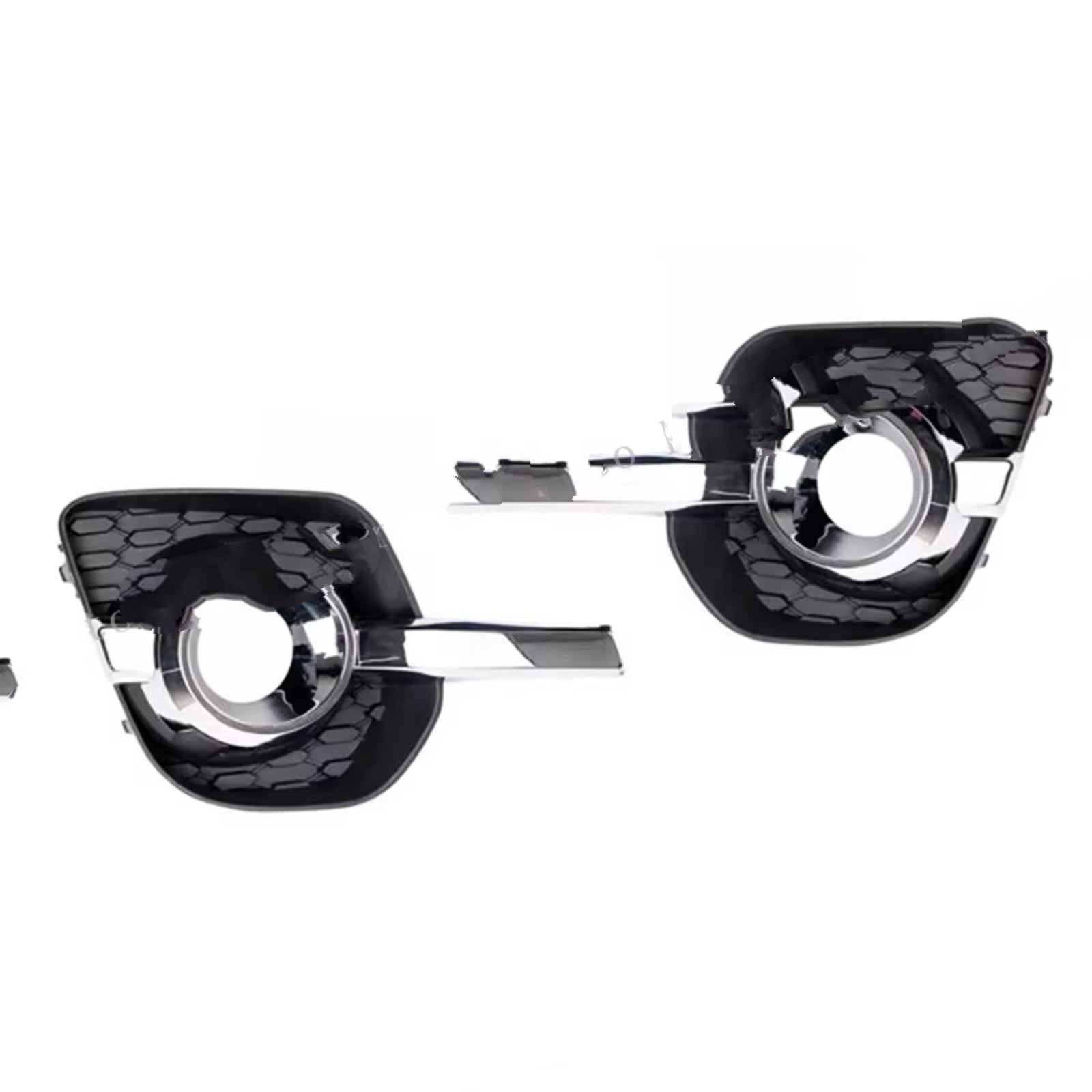 NNBINK Nebelscheinwerfer Grille Kompatibel Mit Chevrolet Für Equinox 2010–2015 Frontstoßstange Nebelscheinwerfer Lichtverkleidung Chromabdeckung Rahmen Blende Haube Lampenform(Left and Right) von NNBINK