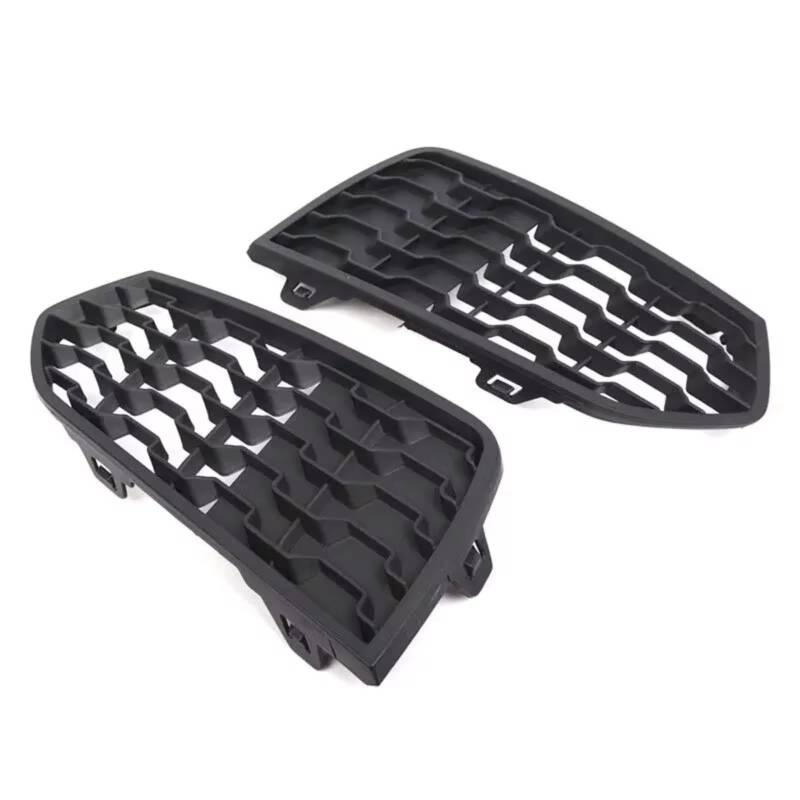 NNBINK Nebelscheinwerfer Grille Kompatibel Mit Für F22 F23 2012–2019, Frontstoßstange, Nebelscheinwerfergitter, Lampengitter, Wabenstruktur, Autozubehör 51118056798(Matte Black-Pair) von NNBINK