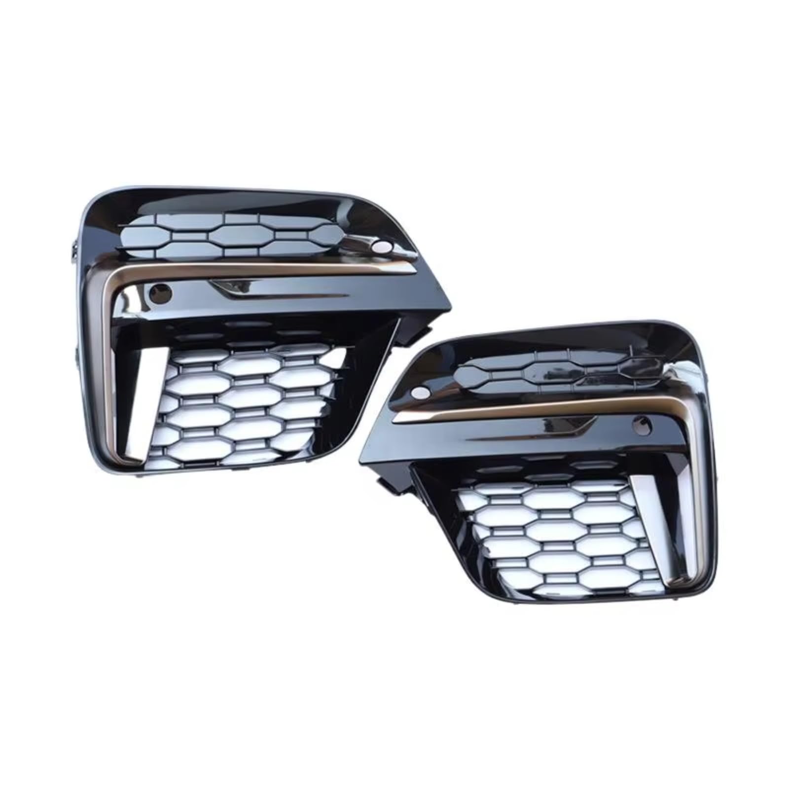 NNBINK Nebelscheinwerfer Grille Kompatibel Mit Für X3 G01 G08 2018-2021 Auto Front Nebelscheinwerfer Lampenabdeckung Ziergitter Kotflügel Zubehör Montierter Stoßfängergrill(No Fog lamp Hole) von NNBINK
