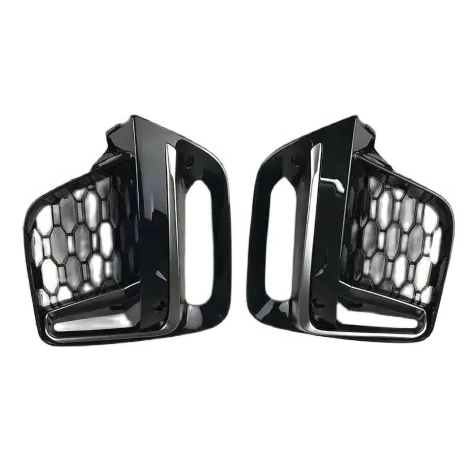NNBINK Nebelscheinwerfer Grille Kompatibel Mit Für X3 G01 G08 2018-2021 Auto Front Nebelscheinwerfer Lampenabdeckung Ziergitter Kotflügel Zubehör Montierter Stoßfängergrill(with Fog lamp Hole) von NNBINK