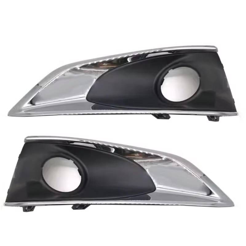 NNBINK Nebelscheinwerfer Grille Kompatibel Mit Peugeot Für 301 2017-2019 Auto-Außenzubehör Nebelscheinwerfer Vorne Chromblende Licht Auto Nebelscheinwerfergitter(Hight 1 Set) von NNBINK