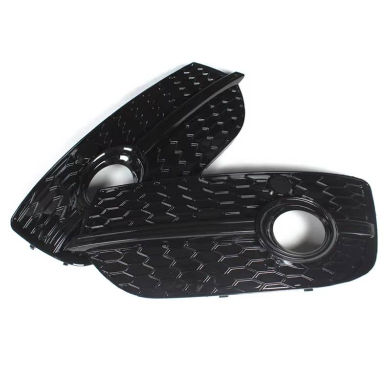 NNBINK Nebelscheinwerfer Grille Kompatibel Mit Q3 2013–2015, Schwarze Front-Sport-Nebelscheinwerfer-Abdeckung, Nebelscheinwerfer-Grill, Auto-Styling-Zubehör von NNBINK