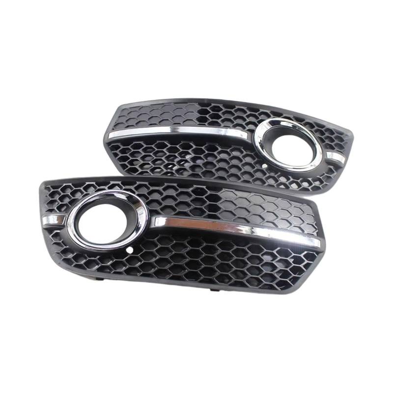 NNBINK Nebelscheinwerfer Grille Kompatibel Mit Q5 2009 2010 2011 2012 8R0807681A 2 Stück Links Rechts Auto Vorne Unten Stoßstange Nebelscheinwerfer Lampe Gitterabdeckung Ersatzteile von NNBINK