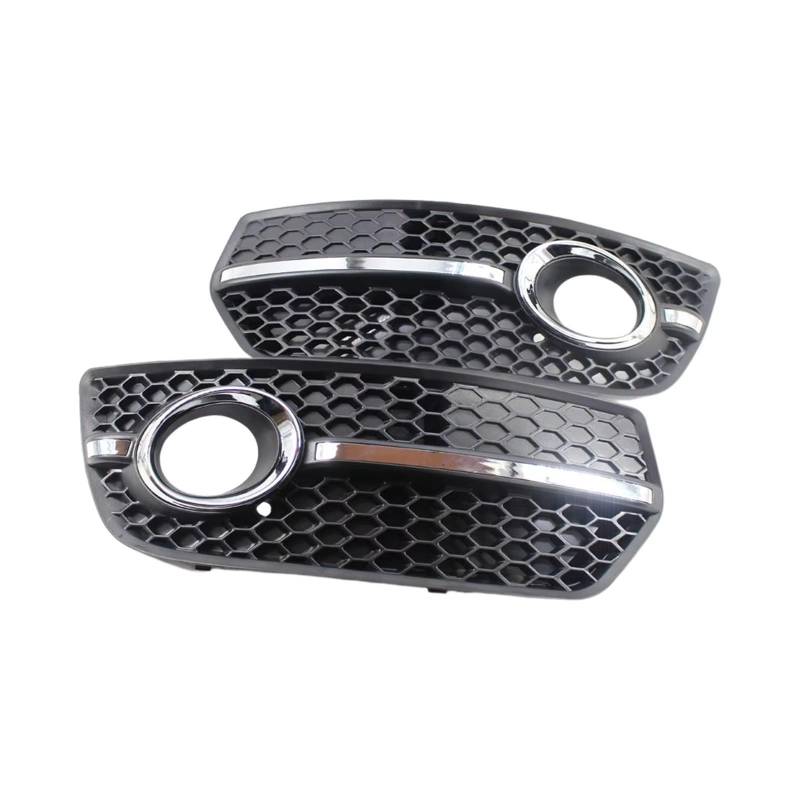 NNBINK Nebelscheinwerfer Grille Kompatibel Mit Q5 2009 2010 2011 2012 8R0807681A 2X Frontstoßstange Nebelscheinwerfer-Grillabdeckungsset Auto-Nebelscheinwerfergitter-Zubehör Links Und Rechts von NNBINK