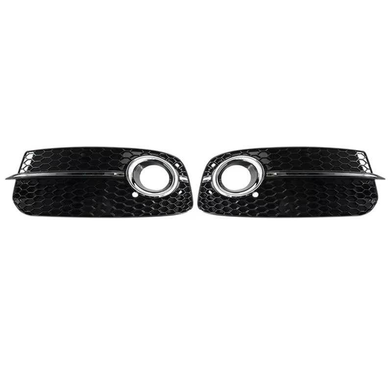 NNBINK Nebelscheinwerfer Grille Kompatibel Mit Q5 2013 2014 2015 2016 8R0807681M Auto Vorne Unterer Stoßfänger Links Und Rechts Nebelscheinwerfer-Netzgitter-Abdeckung Ersatzteile von NNBINK