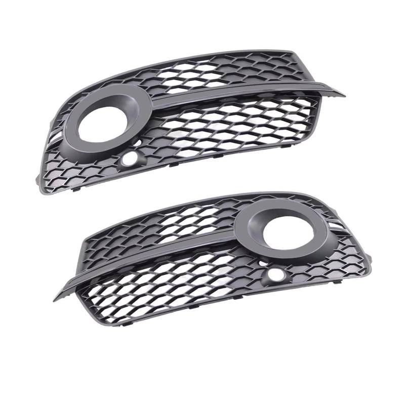 NNBINK Nebelscheinwerfer Grille Kompatibel Mit Q5 2013 2014 2015 2016 8R0807681S 1 Paar Auto Vorne Unten Stoßstange Nebelscheinwerfer Licht Rechts Links Seitenabdeckung Gitter Zubehör von NNBINK