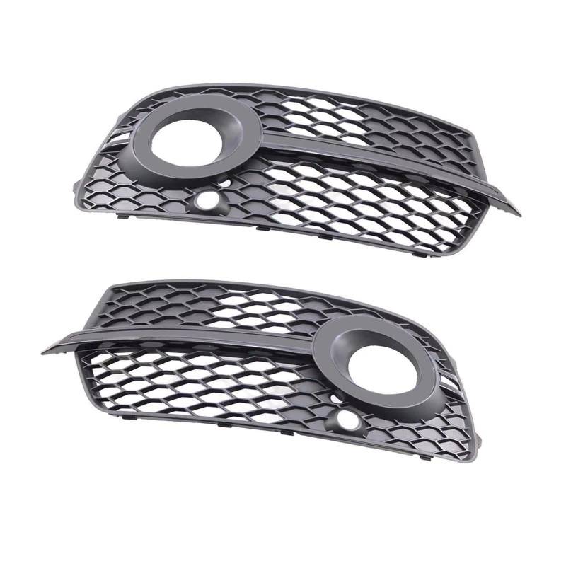 NNBINK Nebelscheinwerfer Grille Kompatibel Mit Q5 2013 2014 2015 2016 8R0807681S Auto Vorne Unterer Stoßfänger Links Und Rechts Nebelscheinwerfer Gitter Schutzabdeckung Autozubehör von NNBINK