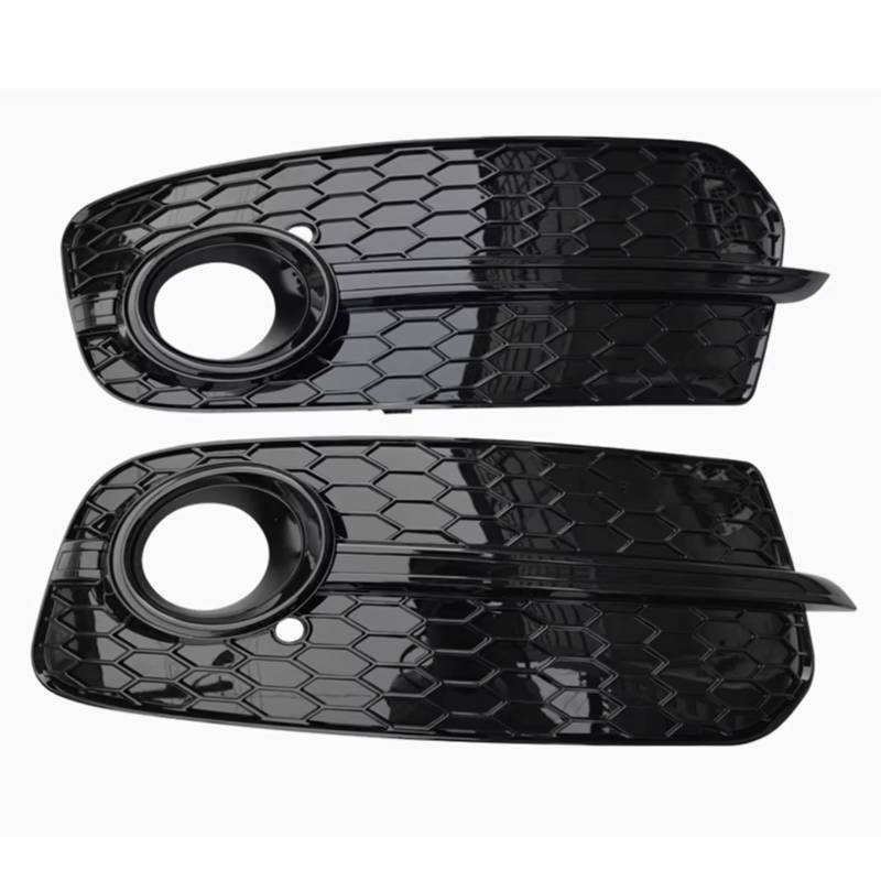 NNBINK Nebelscheinwerfer Grille Kompatibel Mit Q5 2013-2016, Paar Nebelscheinwerfer-Abdeckung, Kühlergrill, Wabengrill, Glänzend Schwarz, Autozubehör von NNBINK