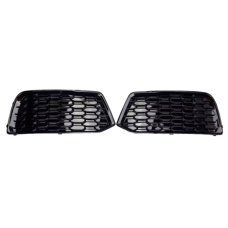 NNBINK Nebelscheinwerfer Grille Kompatibel Mit Q5 2018 2019 2020 80A807679D 2 Stück Links Rechts Auto Frontstoßstange Nebelscheinwerfer Wabenstil Kühlergrillabdeckung Verkleidung Automontage von NNBINK