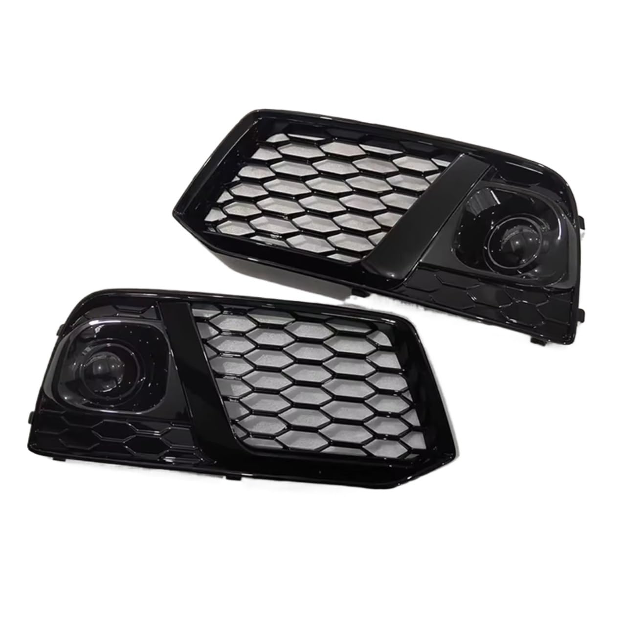 NNBINK Nebelscheinwerfer Grille Kompatibel Mit Q5 Q5L 2018-2020 ABS Ersatz Front Stoßstange Nebel Lampe Lampenschirm Licht Racing Grills Abdeckung(B) von NNBINK