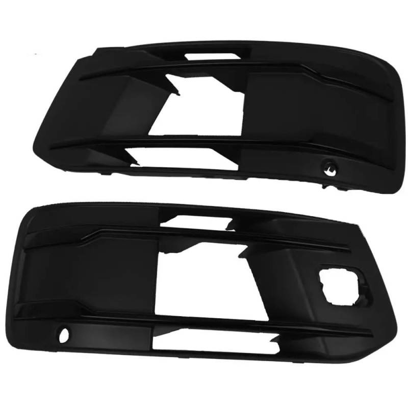 NNBINK Nebelscheinwerfer Grille Kompatibel Mit Q7 2016 2017 2018 2019 4M0807682T 2 Stück Auto Vorne Untere Stoßstange Nebelscheinwerfergitter Blendenabdeckung Mit Hellschwarzer Streifenbaugruppe von NNBINK