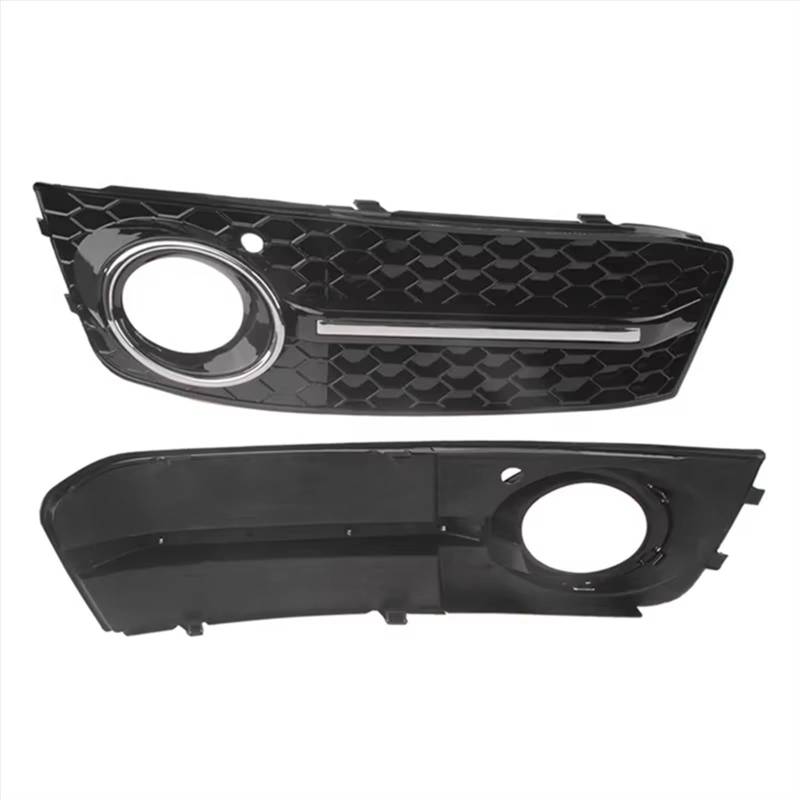NNBINK Nebelscheinwerfer Grille Kompatibel Mit Rs4 A4 B8 2009 2010 2011 2012 8K0807682B Auto-Frontstoßstange Links Und Rechts Nebelscheinwerferlampe Kühlergrillrahmen Autozubehör von NNBINK