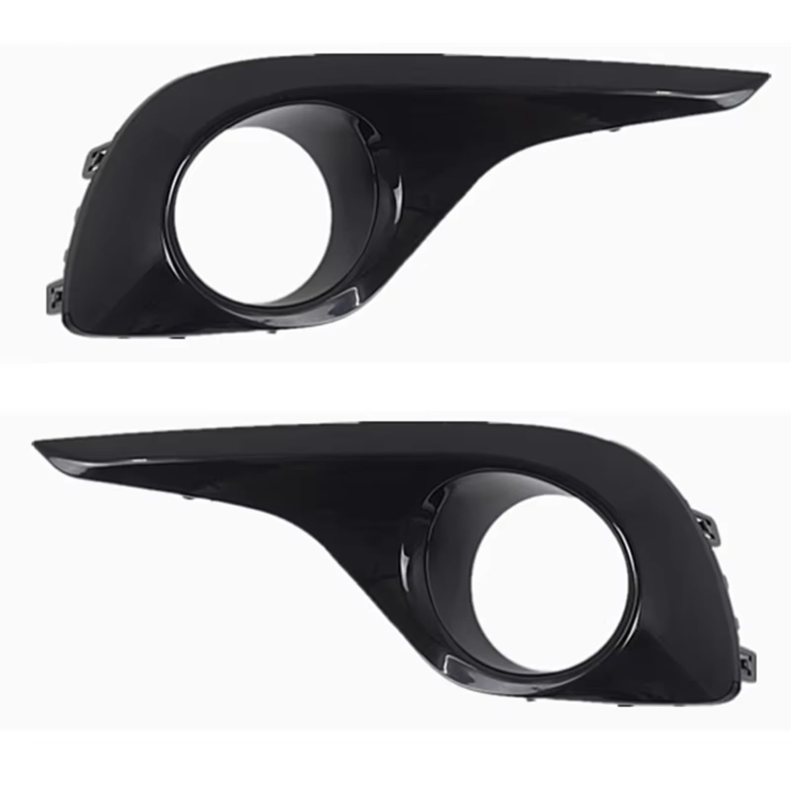 NNBINK Nebelscheinwerfer Grille Kompatibel Mit Toyota Für Highlander 2012–2014, Auto-Nebelscheinwerfergehäuse, Frontstoßstangengrill, Fahrlampenabdeckung, Nebelscheinwerferabdeckung(Black 1Pair) von NNBINK