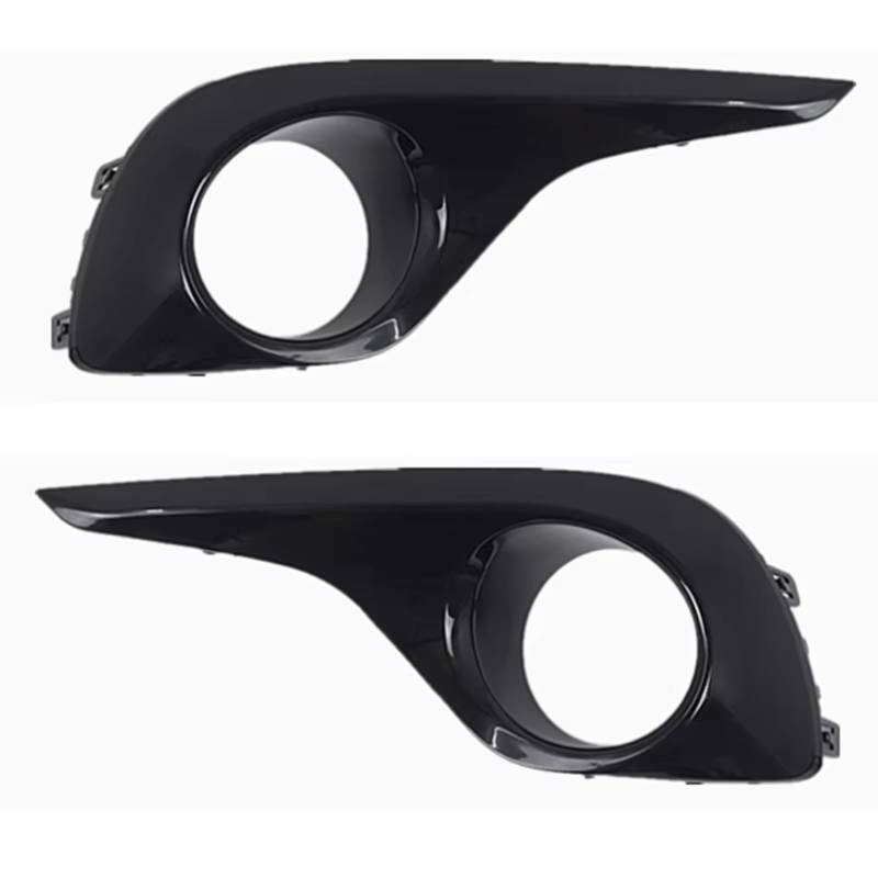 NNBINK Nebelscheinwerfer Grille Kompatibel Mit Toyota Für Highlander 2012–2014, Auto-Nebelscheinwerfergehäuse, Frontstoßstangengrill, Fahrlampenabdeckung, Nebelscheinwerferabdeckung(Black 1Pair) von NNBINK
