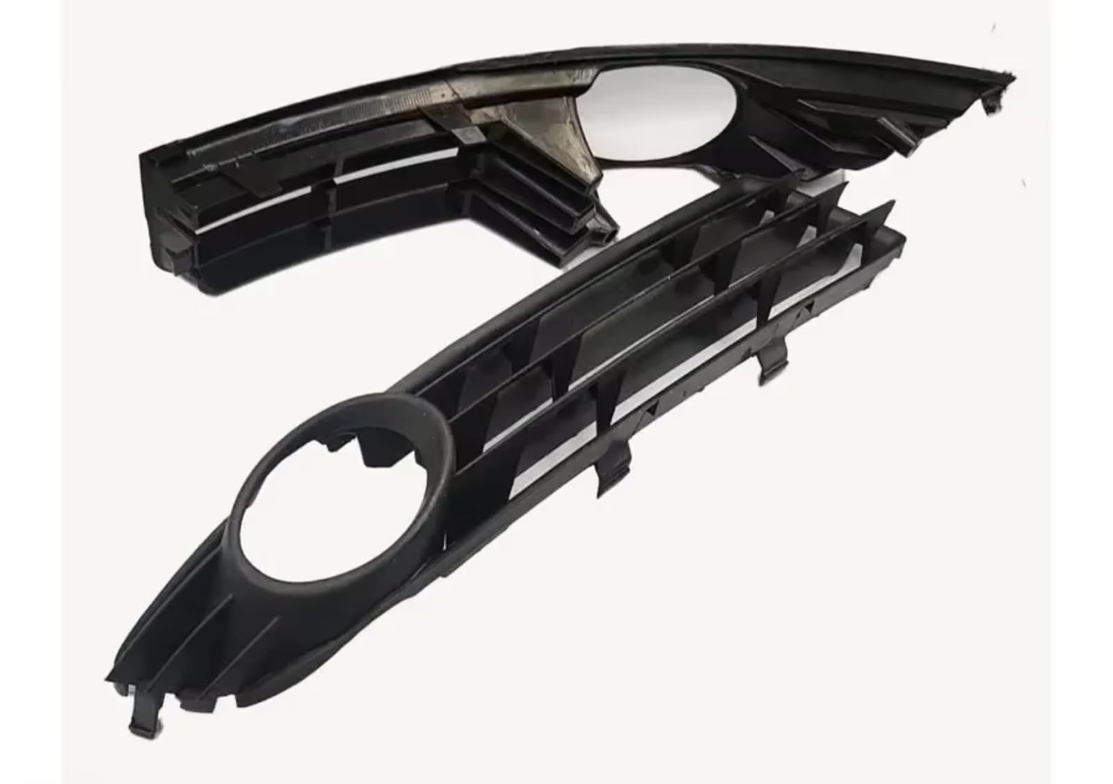 NNBINK Nebelscheinwerfer Grille Kompatibel Mit VW Für Magotan Für Passat B6 2007–2011, Nebelscheinwerfer-Abdeckung, Lüftungsgitter, Auto-Frontstoßstange, Fahrlampenrahmen(2PCS Left and Right) von NNBINK