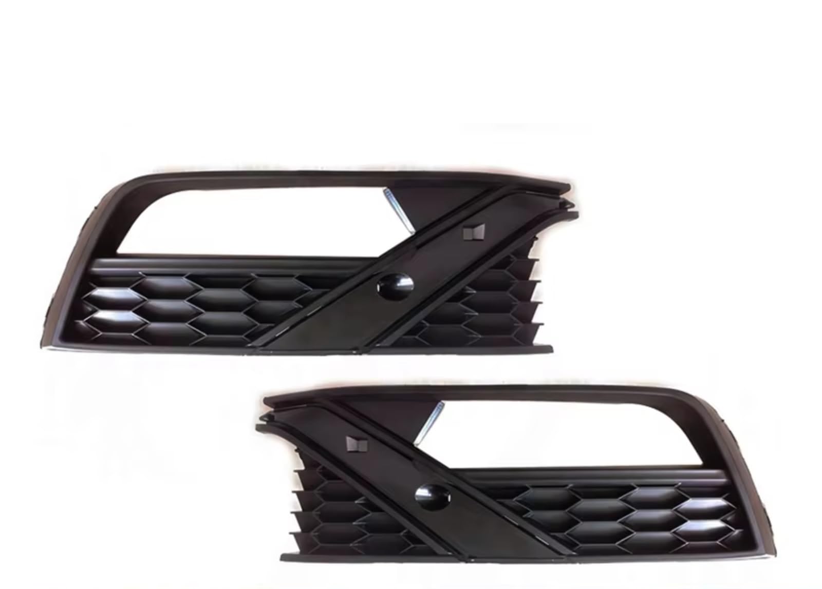 NNBINK Nebelscheinwerfer Grille Kompatibel Mit VW Für Polo Für GTI 2014–2017, Auto-Frontstoßstange, Nebelscheinwerfer, Lampenverkleidung, Rahmen, Grill, Deckel, Blende, Haube(Left and Right) von NNBINK
