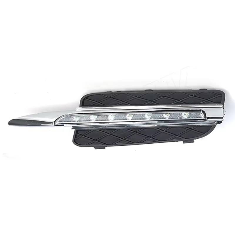 NNBINK Nebelscheinwerfer Grille Kompatibel Mit X5 E70 2007-2010 Auto-Frontstoßstange DRL Tagfahrlicht Nebelscheinwerfer Lichtabdeckung(Left-8LED) von NNBINK