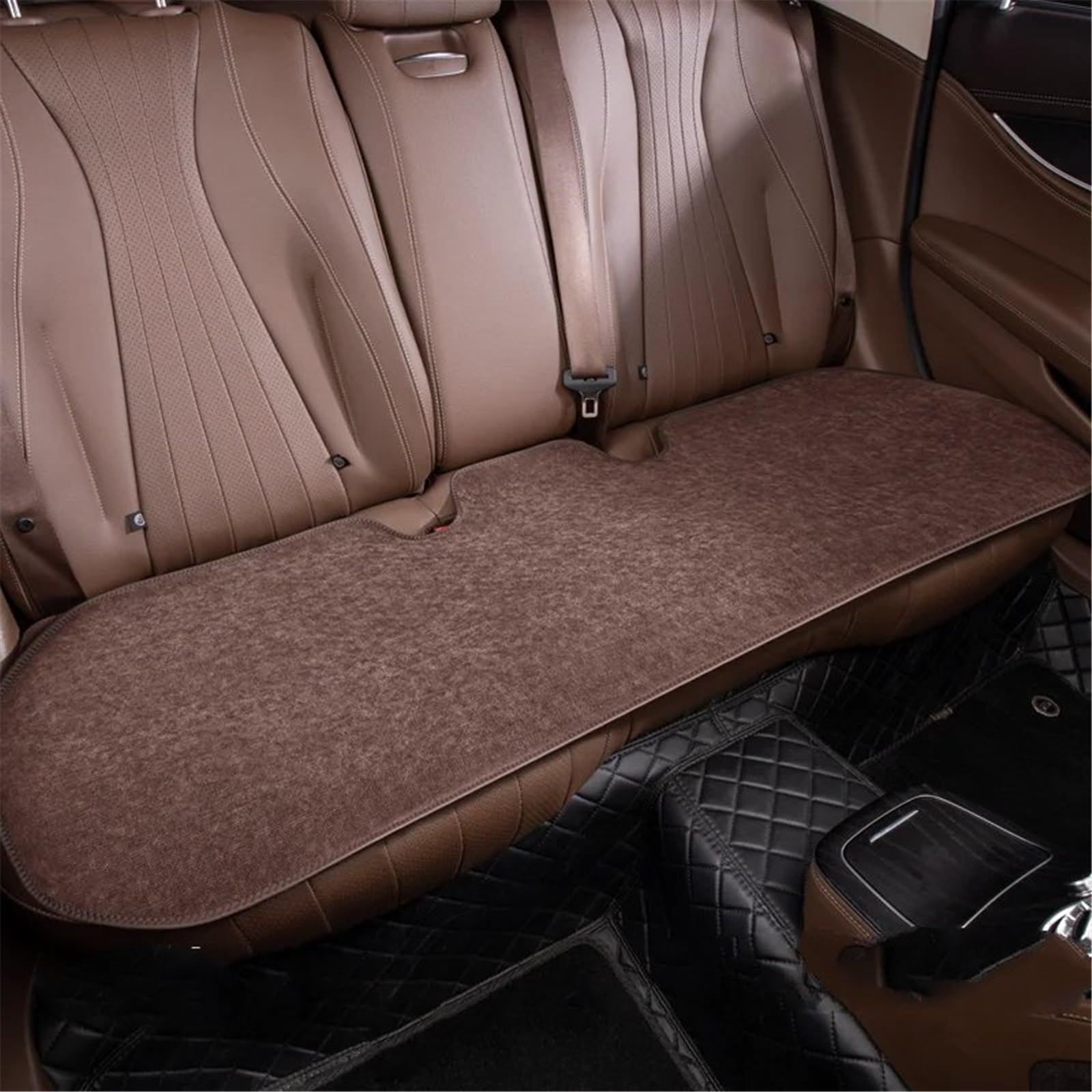 NNBINK Universal Atmungsaktive Auto Sitz Abdeckung Vorne Hinten Auto Sitzkissen Seat Protector Mat Pad Auto Zubehör Auto Sitz Schutz Pads Autositz Sitzauflagen(Brown,Rear) von NNBINK