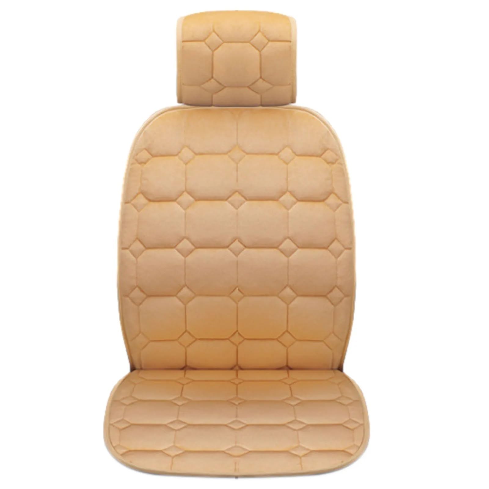 NNBINK Universal Auto Kissen Vorne Auto Sitz Abdeckung Protektoren Für Autos Weichen Sitz Schutz Sitzbezüge Automobil Innen Autositz Sitzauflagen(Beige) von NNBINK