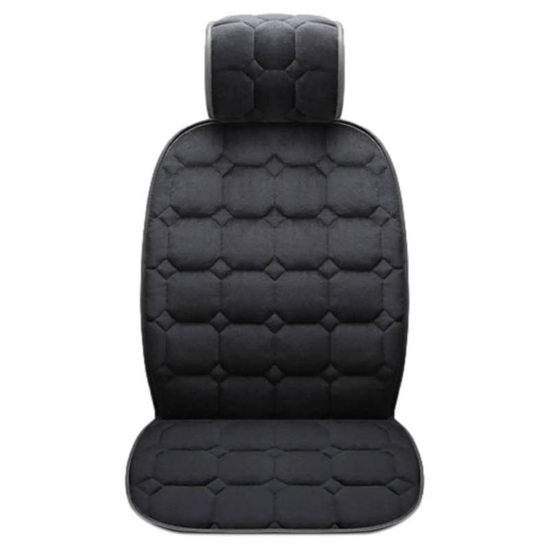NNBINK Universal Auto Kissen Vorne Auto Sitz Abdeckung Protektoren Für Autos Weichen Sitz Schutz Sitzbezüge Automobil Innen Autositz Sitzauflagen(Black) von NNBINK