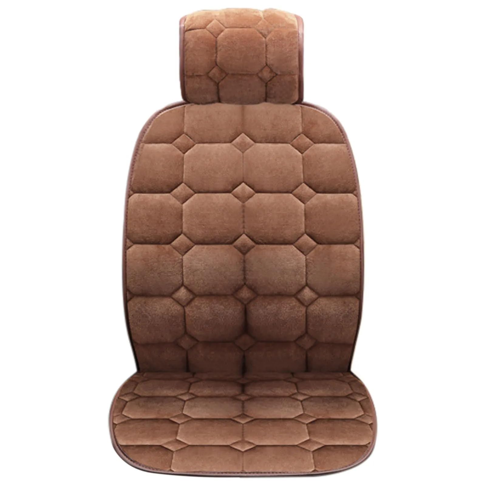 NNBINK Universal Auto Kissen Vorne Auto Sitz Abdeckung Protektoren Für Autos Weichen Sitz Schutz Sitzbezüge Automobil Innen Autositz Sitzauflagen(Brown) von NNBINK