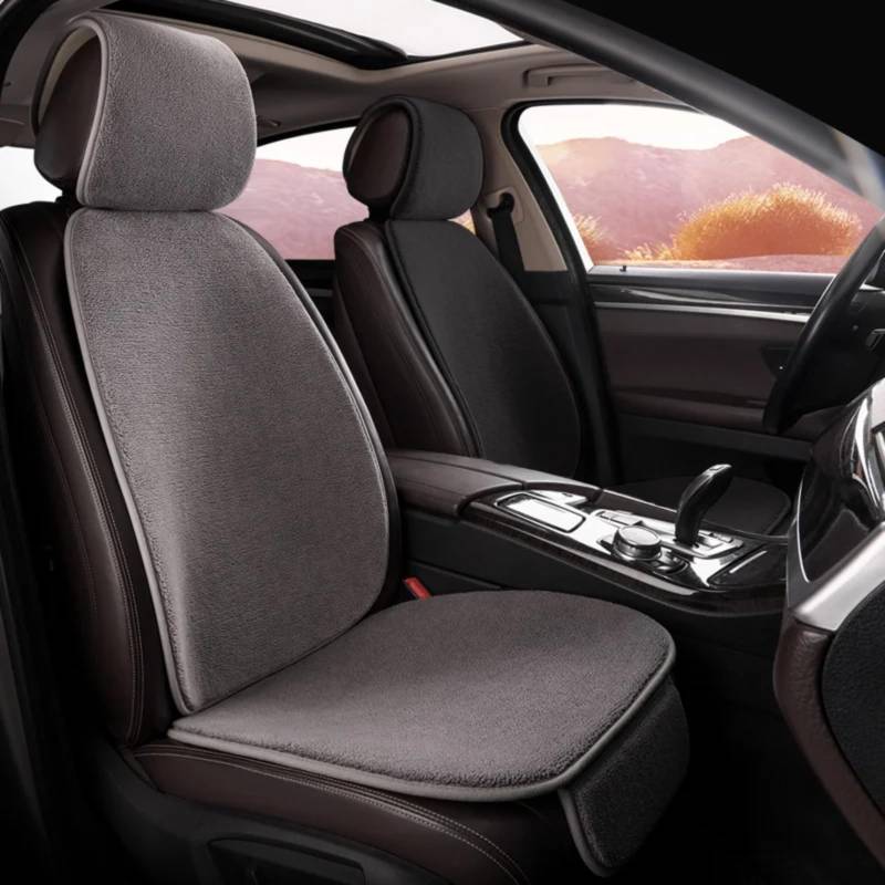 NNBINK Universal Auto Sitz Abdeckung Kissen Bequeme Sitz Abdeckung Vier Saison Pad Auto Zubehör Automobil Innen Auto Sitz Schutz Pads Autositz Sitzauflagen(Gray) von NNBINK