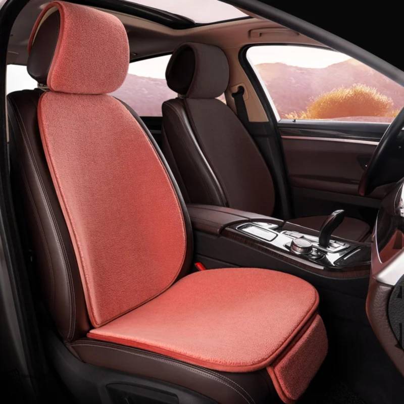 NNBINK Universal Auto Sitz Abdeckung Kissen Bequeme Sitz Abdeckung Vier Saison Pad Auto Zubehör Automobil Innen Auto Sitz Schutz Pads Autositz Sitzauflagen(Orange) von NNBINK