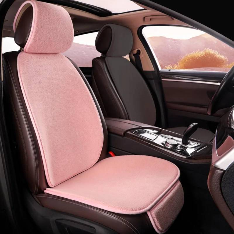 NNBINK Universal Auto Sitz Abdeckung Kissen Bequeme Sitz Abdeckung Vier Saison Pad Auto Zubehör Automobil Innen Auto Sitz Schutz Pads Autositz Sitzauflagen(Pink) von NNBINK