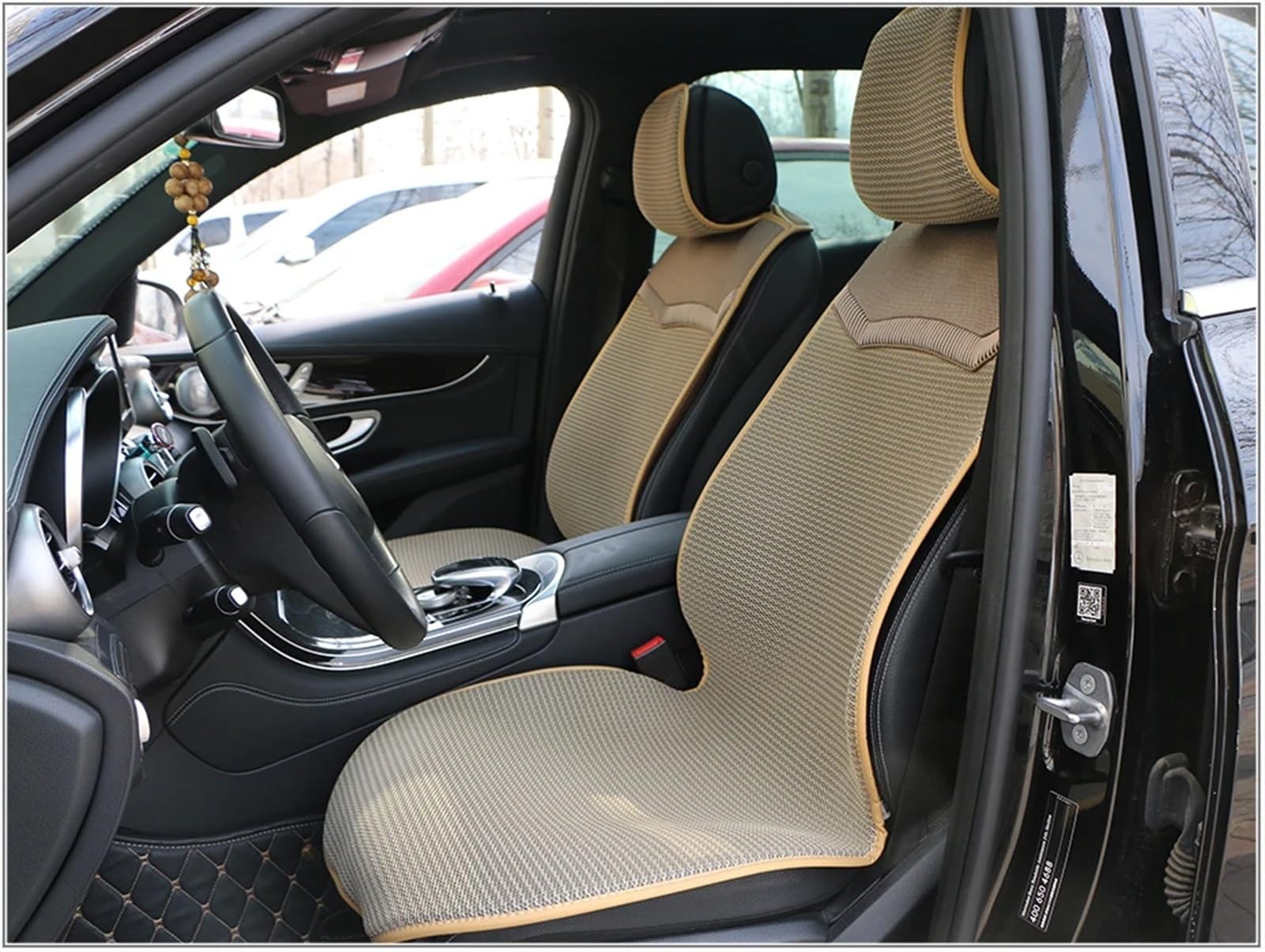 NNBINK Universal Auto Sitz Abdeckung Pad Für Autos Atmungsaktive Auto Vordersitze Kissen Schützen Automobil Innen Auto Sitzbezüge Zubehör Autositz Sitzauflagen(Gray) von NNBINK