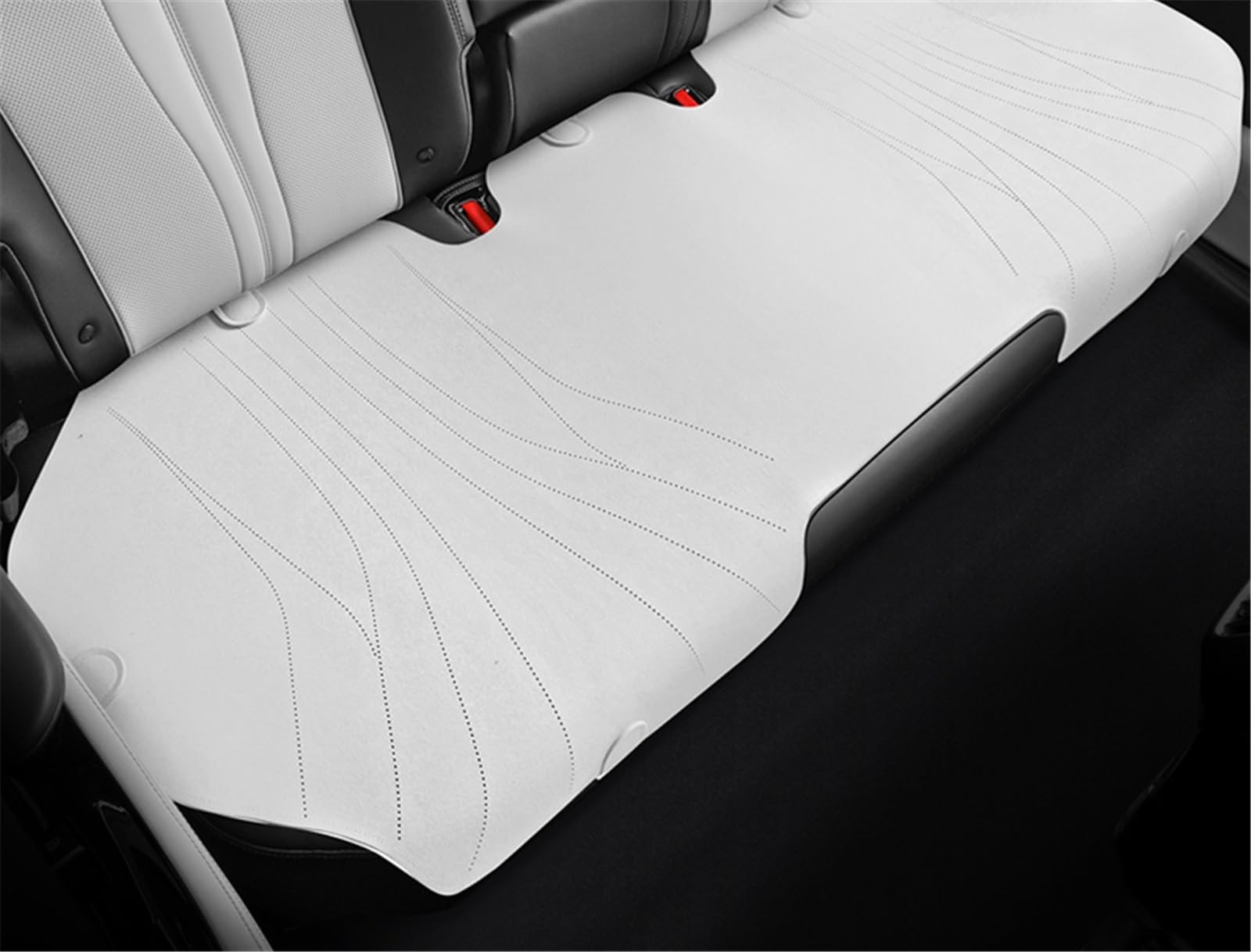 NNBINK Universal Auto Sitz Abdeckung Vier Saison Auto Atmungsaktive Pad Sitzbezüge Für Auto Sitze Abdeckung Schutz Automobil Innen Zubehör Autositz Sitzauflagen(White,Rear) von NNBINK
