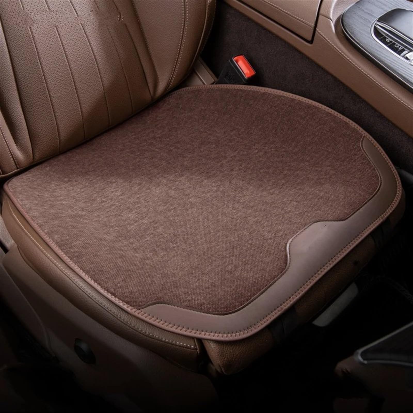 NNBINK Universal Auto Sitzbezüge Auto Kissen Schutz Vorne/Hinten Auto Pads Atmungsaktive Sitz Pad Auto Abdeckungen Automobil Innen Zubehör Autositz Sitzauflagen(Brown,color1) von NNBINK