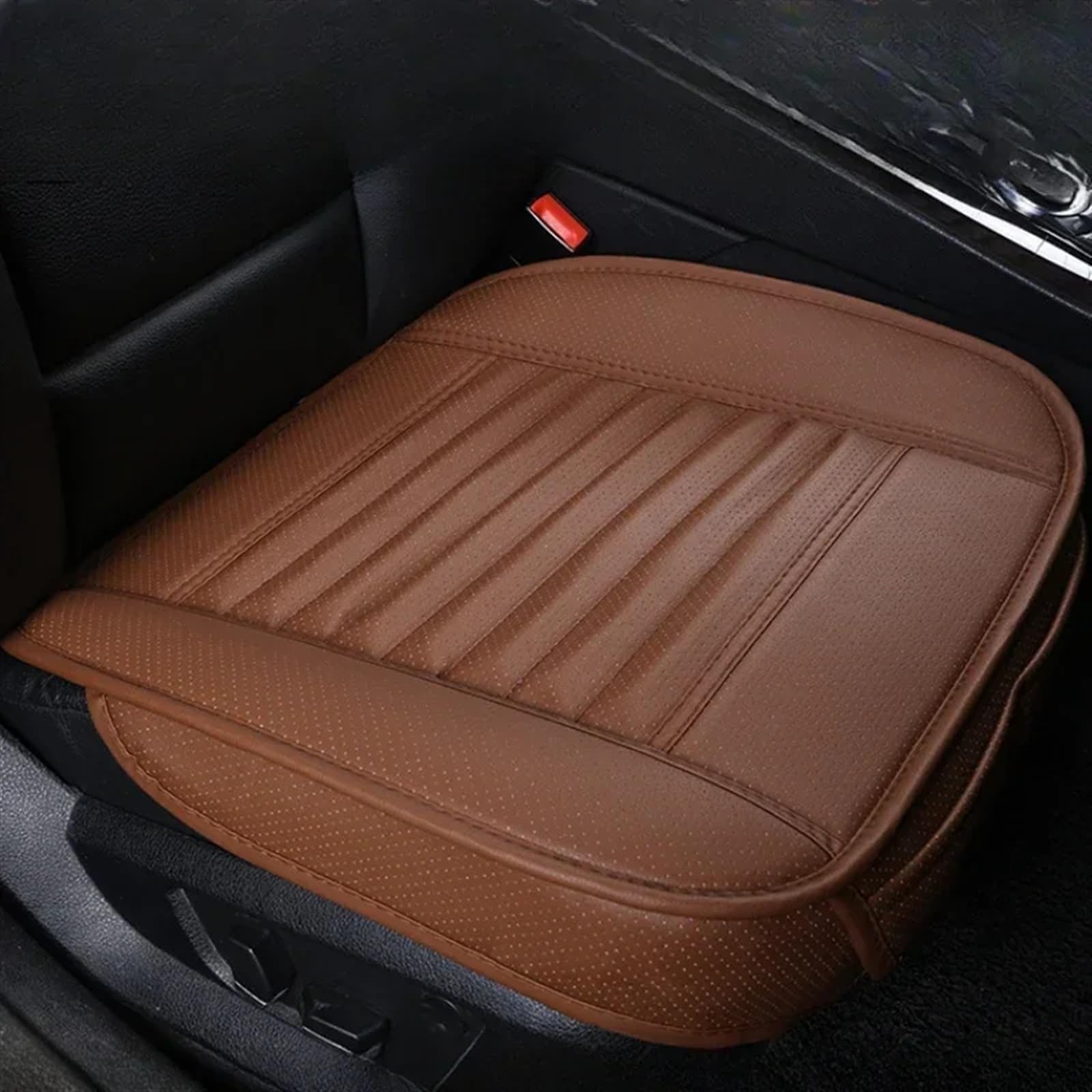 NNBINK Universal Auto Sitzbezug Atmungsaktive Pad Matte Für Auto Stuhl Kissen Auto Vordersitz Abdeckung Vier Jahreszeiten Matte Innen Auto Sitz Schutz Pads Autositz Sitzauflagen(Brown) von NNBINK