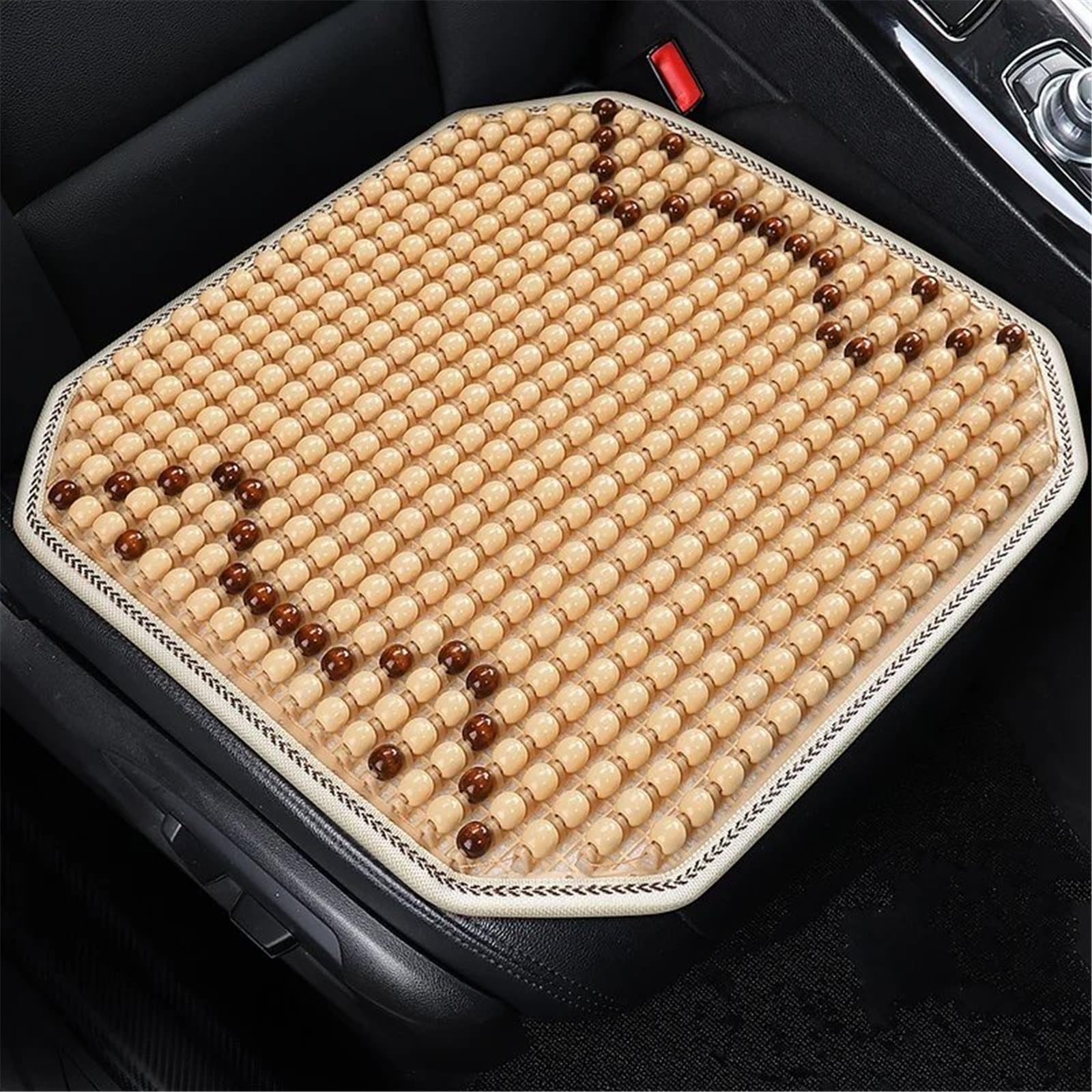 NNBINK Universal Auto Sitzbezug Auto Sitzkissen Atmungsaktive Sitz Matte Automobil Innen Auto Sitz Schutz Pads Auto Kissen Schutz Matte Autositz Sitzauflagen(Beige,Front) von NNBINK