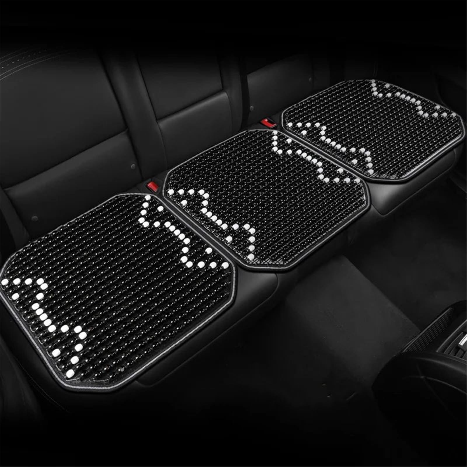 NNBINK Universal Auto Sitzbezug Auto Sitzkissen Atmungsaktive Sitz Matte Automobil Innen Auto Sitz Schutz Pads Auto Kissen Schutz Matte Autositz Sitzauflagen(Black,Rear) von NNBINK
