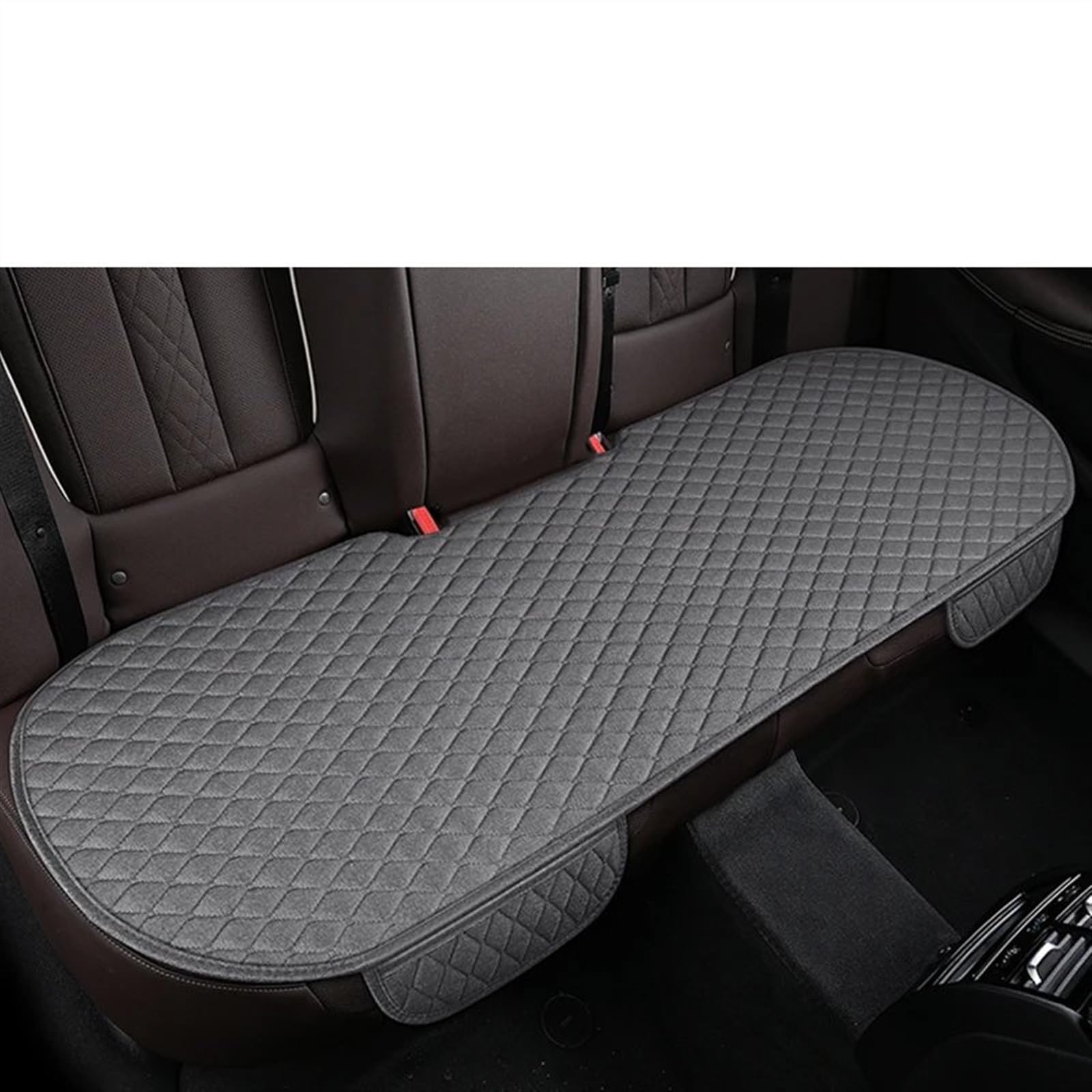NNBINK Universal Auto Sitzbezug Protector Leinen Vorne Hinten Zurück Kissen Schützen Pad Matte Rückenlehne Für Auto Innen LKW SUV Van Automobil Innen Autositz Sitzauflagen(Gray,1pc Rear pad) von NNBINK