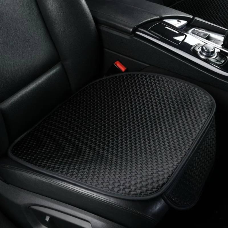 NNBINK Universal Auto Sitzbezug Vorne Hinten Atmungsaktive Kissen Schutz Matte Pad Auto Innen LKW SUV Van Auto Sitz Schutz Pads Autositz Sitzauflagen(Black,Front) von NNBINK