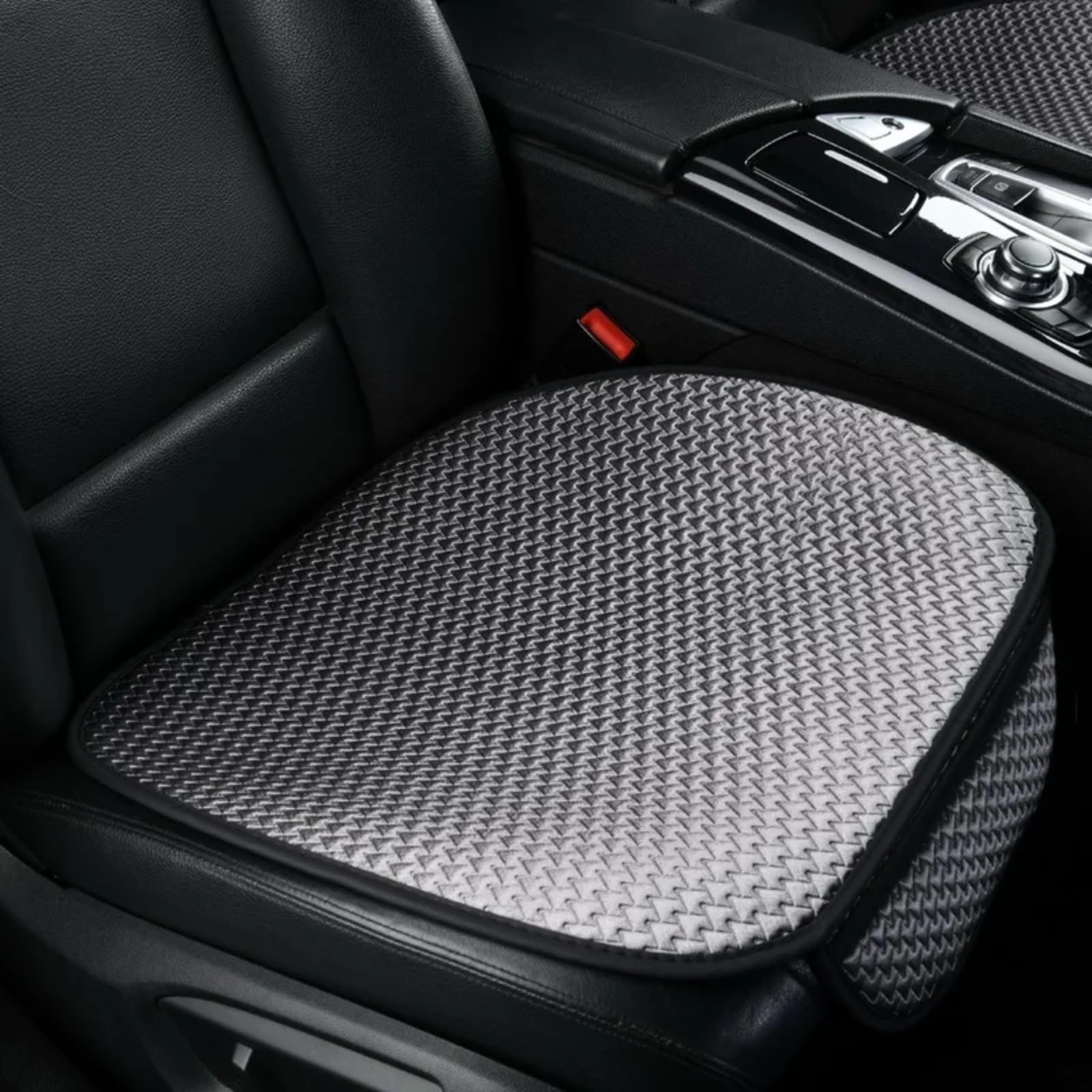 NNBINK Universal Auto Sitzbezug Vorne Hinten Atmungsaktive Kissen Schutz Matte Pad Auto Innen LKW SUV Van Auto Sitz Schutz Pads Autositz Sitzauflagen(Gray,Front) von NNBINK