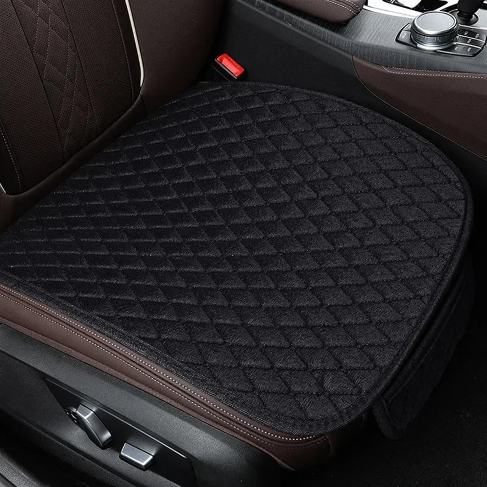 NNBINK Universal Auto Sitzkissen Atmungsaktive Sitzbezüge Kissen Front Fahrer Sitz Kissen Auto Innen Zubehör Auto Sitzkissen Autositz Sitzauflagen(Black) von NNBINK