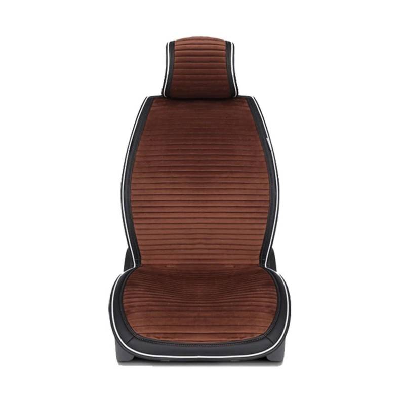 NNBINK Universal Auto Sitzkissen Auto Sitz Abdeckung Automobil Innen Auto Sitz Schutz Pads Auto Vordersitz Abdeckung Auto Kissen Schutz Matte Autositz Sitzauflagen(Brown) von NNBINK
