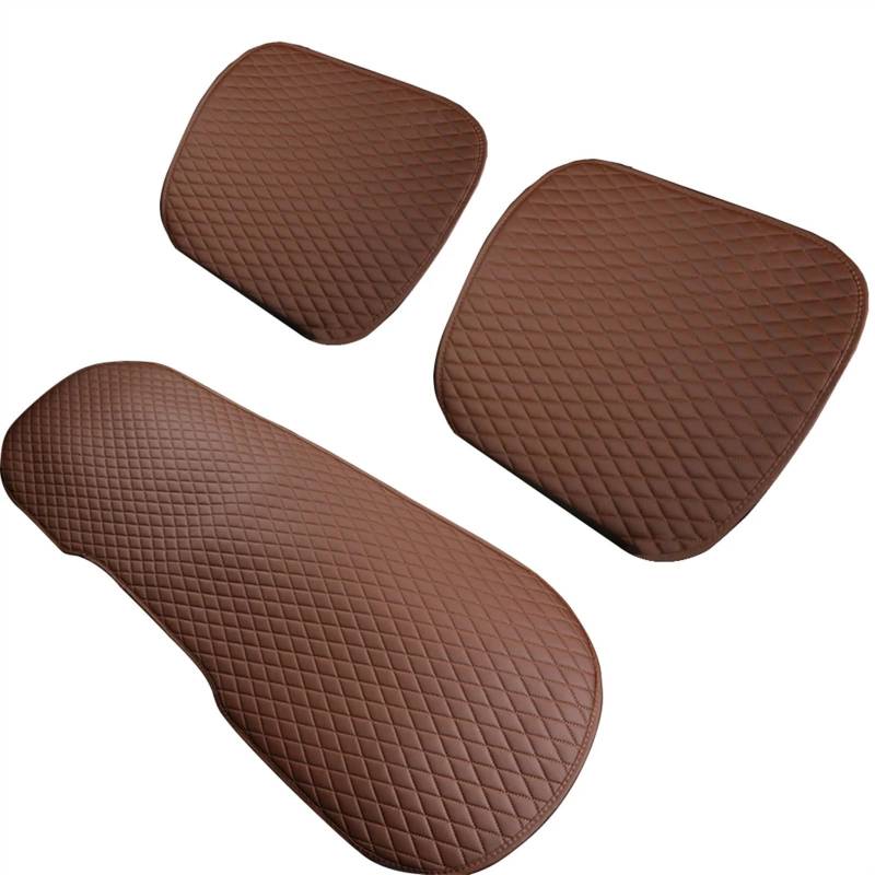 NNBINK Universal Auto Sitzkissen Auto Sitz Abdeckung Komfortable Auto Seat Protector Auto Komplette Set Sitz Schutz Kissen Pad Auto Zubehör Autositz Sitzauflagen(Brown) von NNBINK