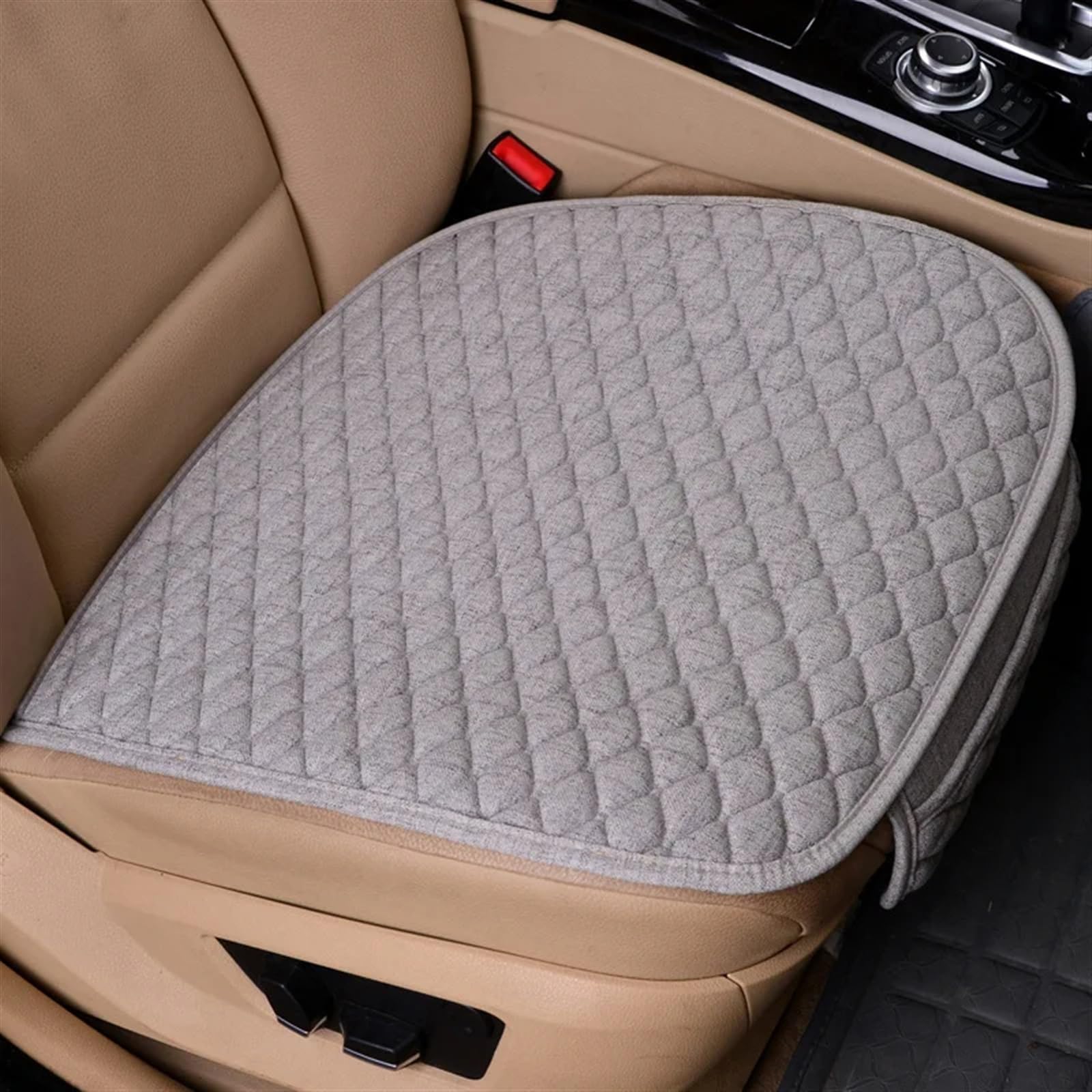 NNBINK Universal Autositzbezug Für Four Seasons Vorne Hinten Kissen Atmungsaktive Schutzmatte Pad Autozubehör Kissen Sitzbezug Autozubehör Autositz Sitzauflagen(Gray,1pc Front) von NNBINK