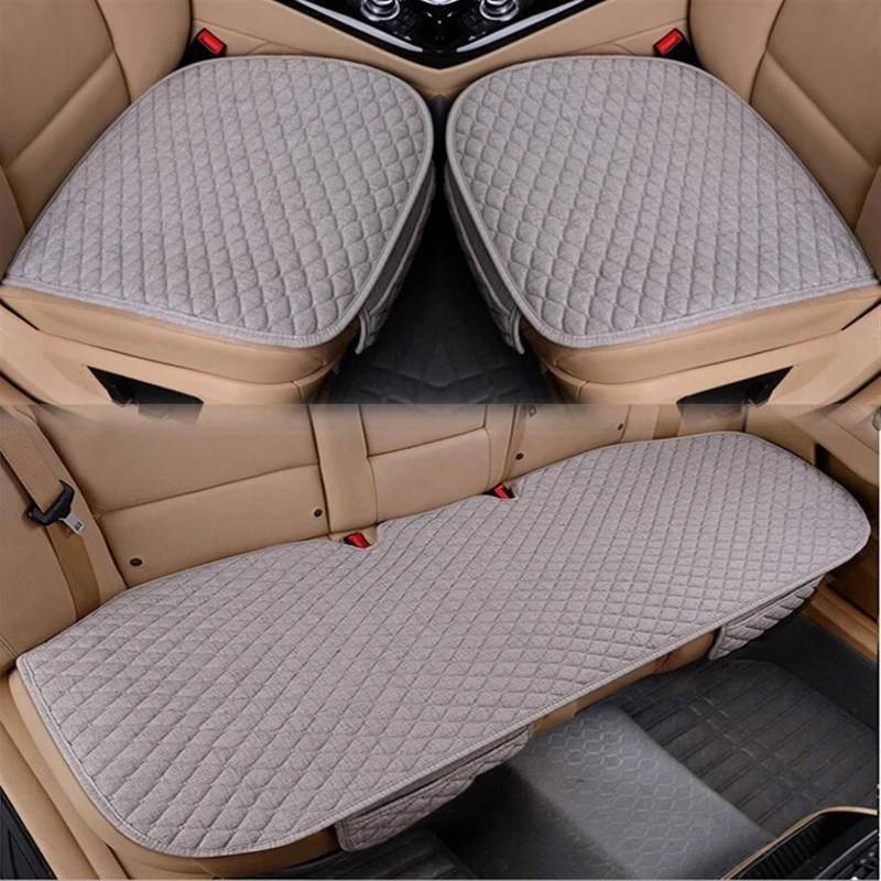 NNBINK Universal Autositzbezug Für Four Seasons Vorne Hinten Kissen Atmungsaktive Schutzmatte Pad Autozubehör Kissen Sitzbezug Autozubehör Autositz Sitzauflagen(Gray,Full Set) von NNBINK