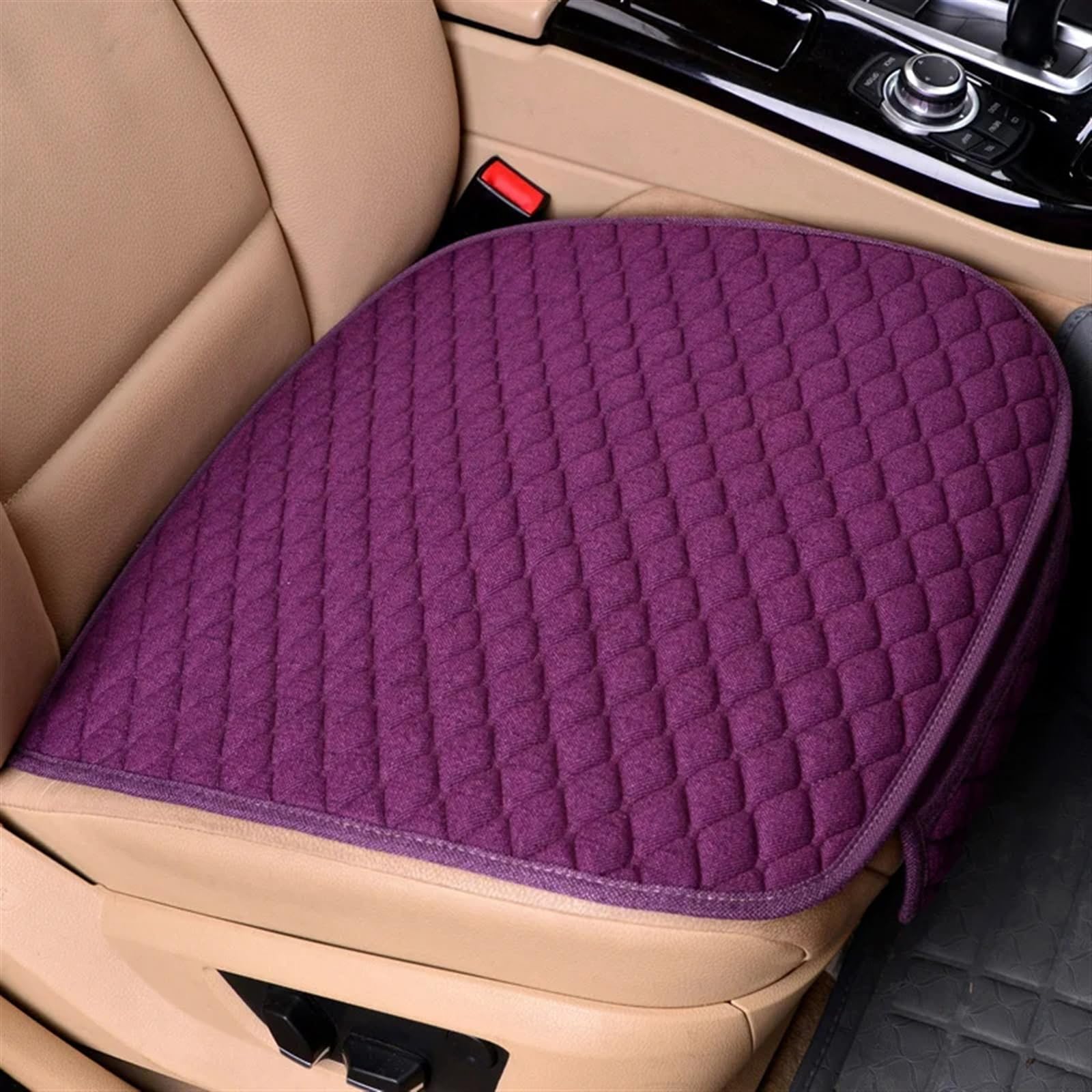 NNBINK Universal Autositzbezug Für Four Seasons Vorne Hinten Kissen Atmungsaktive Schutzmatte Pad Autozubehör Kissen Sitzbezug Autozubehör Autositz Sitzauflagen(Purple,1pc Front) von NNBINK