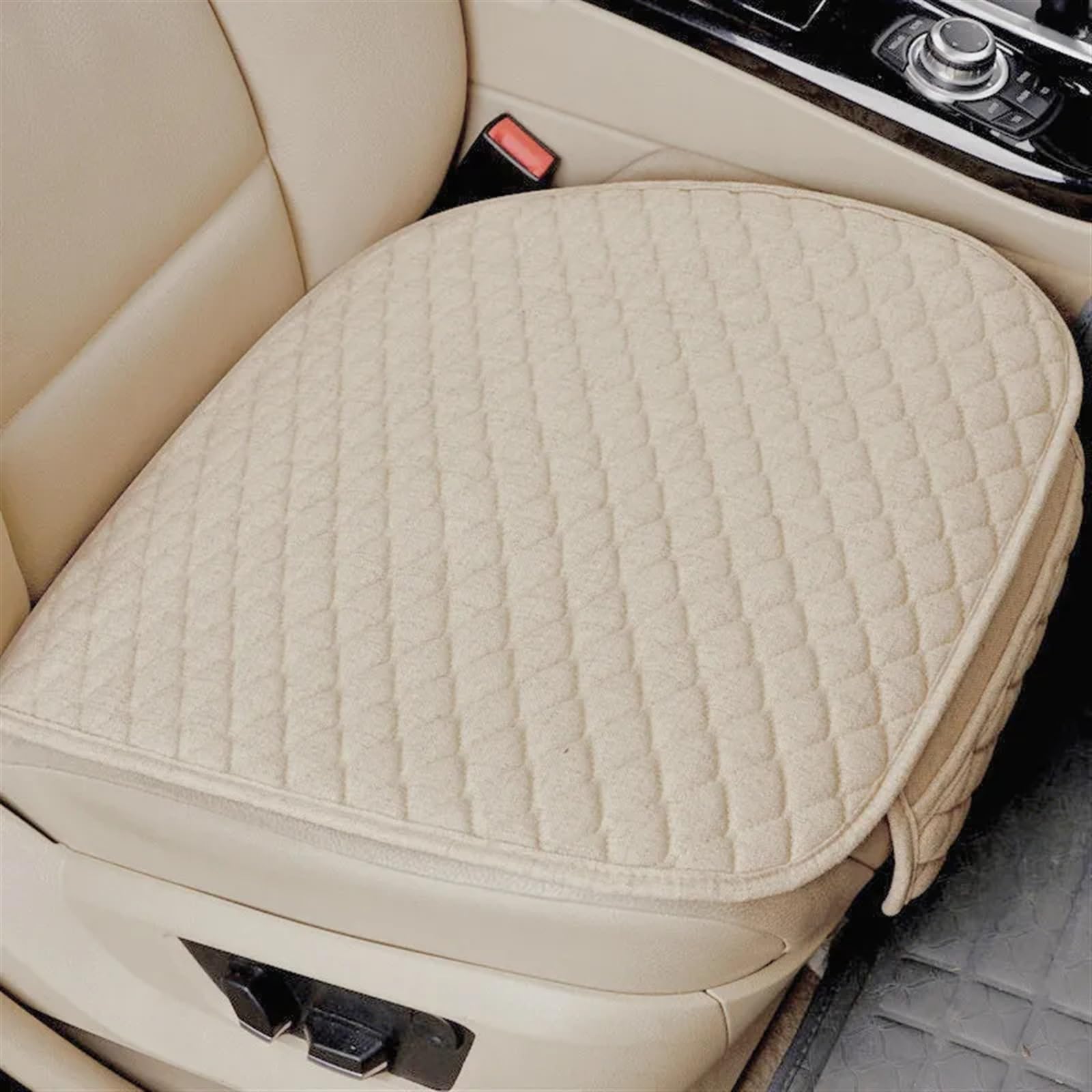 NNBINK Universal Autositzbezug Für Four Seasons Vorne Hinten Kissen Atmungsaktive Schutzmatte Pad Autozubehör Kissen Sitzbezug Autozubehör Autositz Sitzauflagen(White,1pc Front) von NNBINK