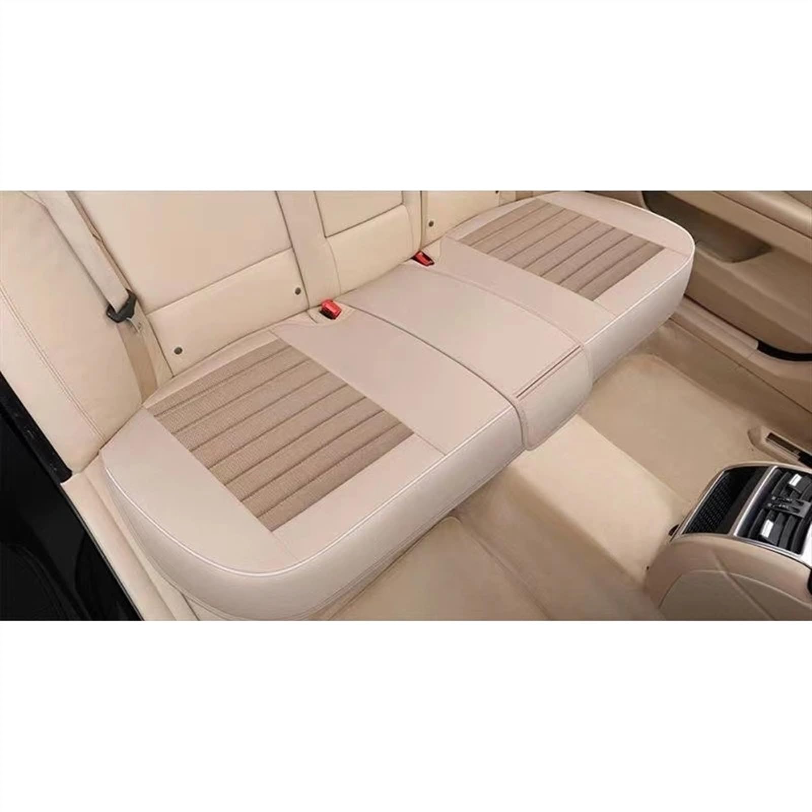 NNBINK Universal Four Seasons Autositzbezug Kissen Stuhlschutz Atmungsaktive Polsterschutz Sitzbezüge Für Auto Auto Vorder-/Rücksitzbezug Autositz Sitzauflagen(Beige,Rear) von NNBINK