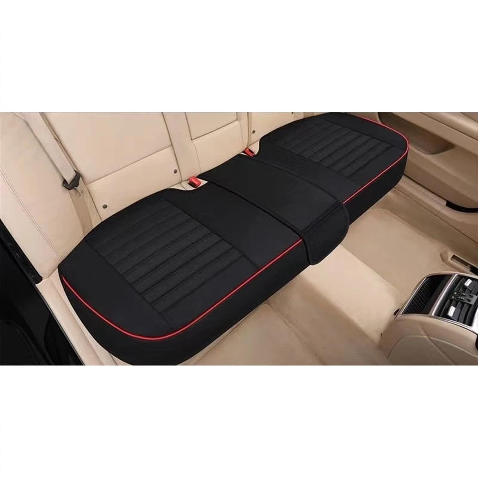 NNBINK Universal Four Seasons Autositzbezug Kissen Stuhlschutz Atmungsaktive Polsterschutz Sitzbezüge Für Auto Auto Vorder-/Rücksitzbezug Autositz Sitzauflagen(Black,Rear) von NNBINK